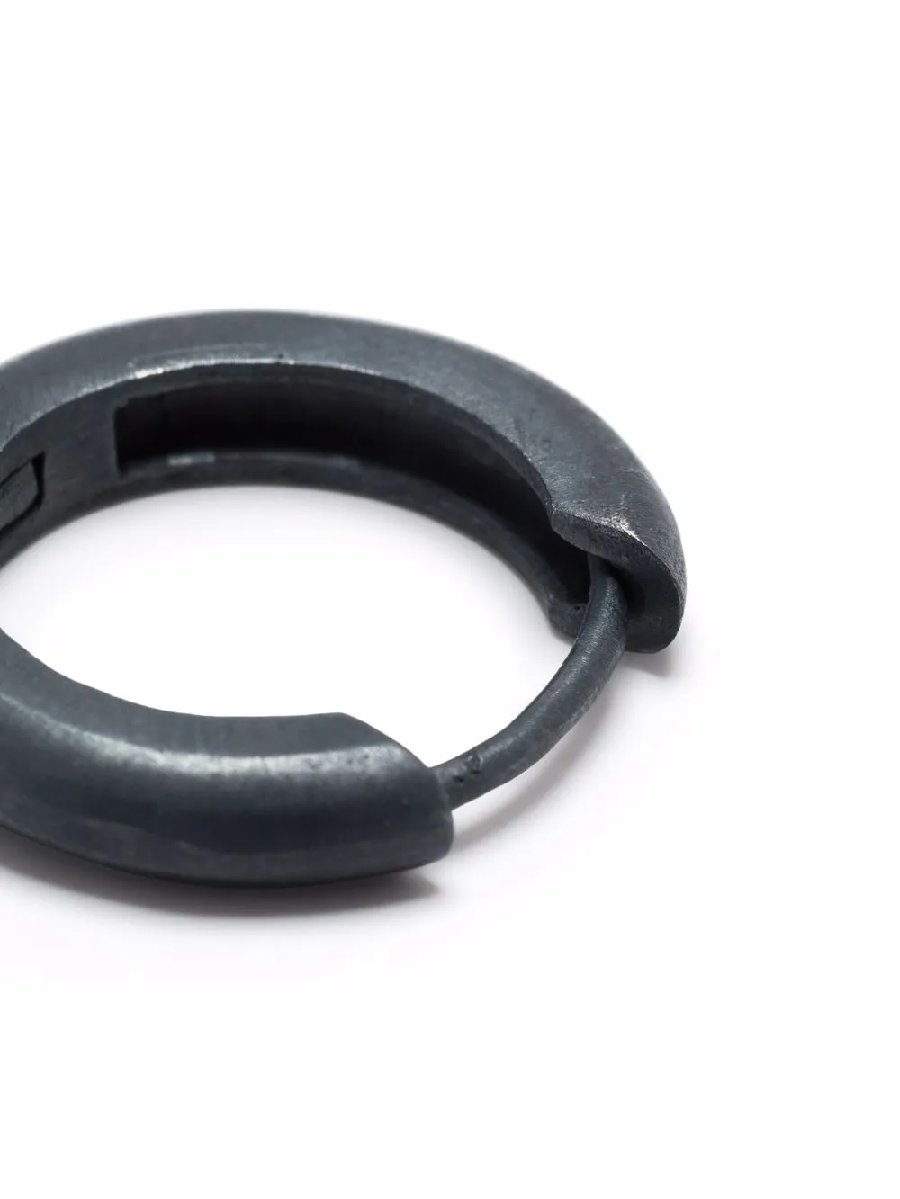 Grey earrings, front view