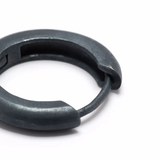 Grey earrings, front view