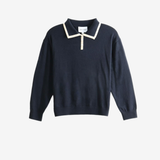 Navy shirt, front view