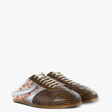 Brown shoes, front view