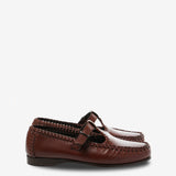 Brown loafer, front view