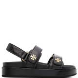 Black sandal, front view