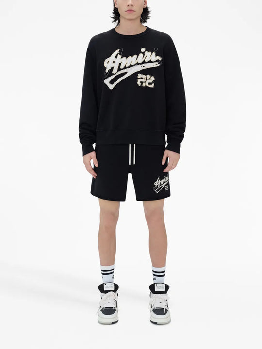 Black t-shirt, full body view