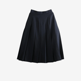 Navy skirt, front view