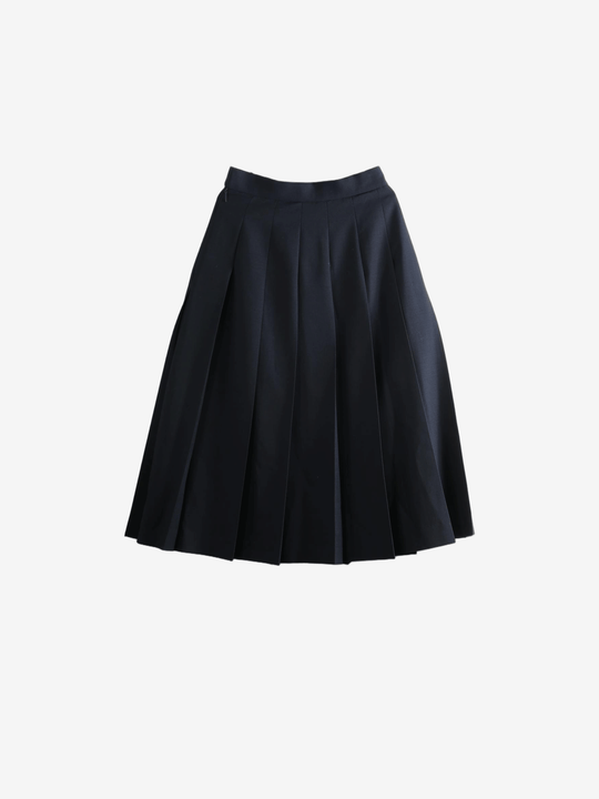 Navy skirt, front view