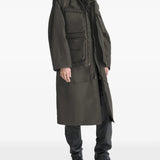 Brown coat, full body view