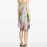 Green dress, full body view