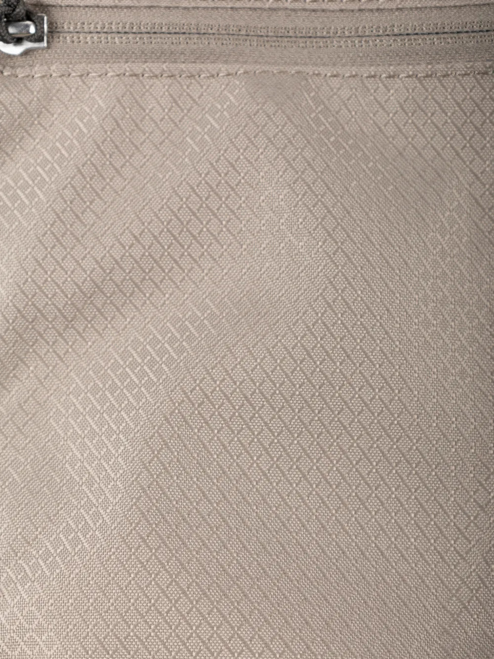 Close up of Tan bag, showing detail