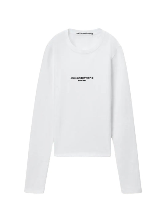 White t-shirt, front view