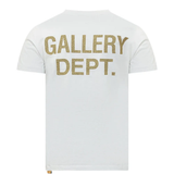 White t-shirt, back view