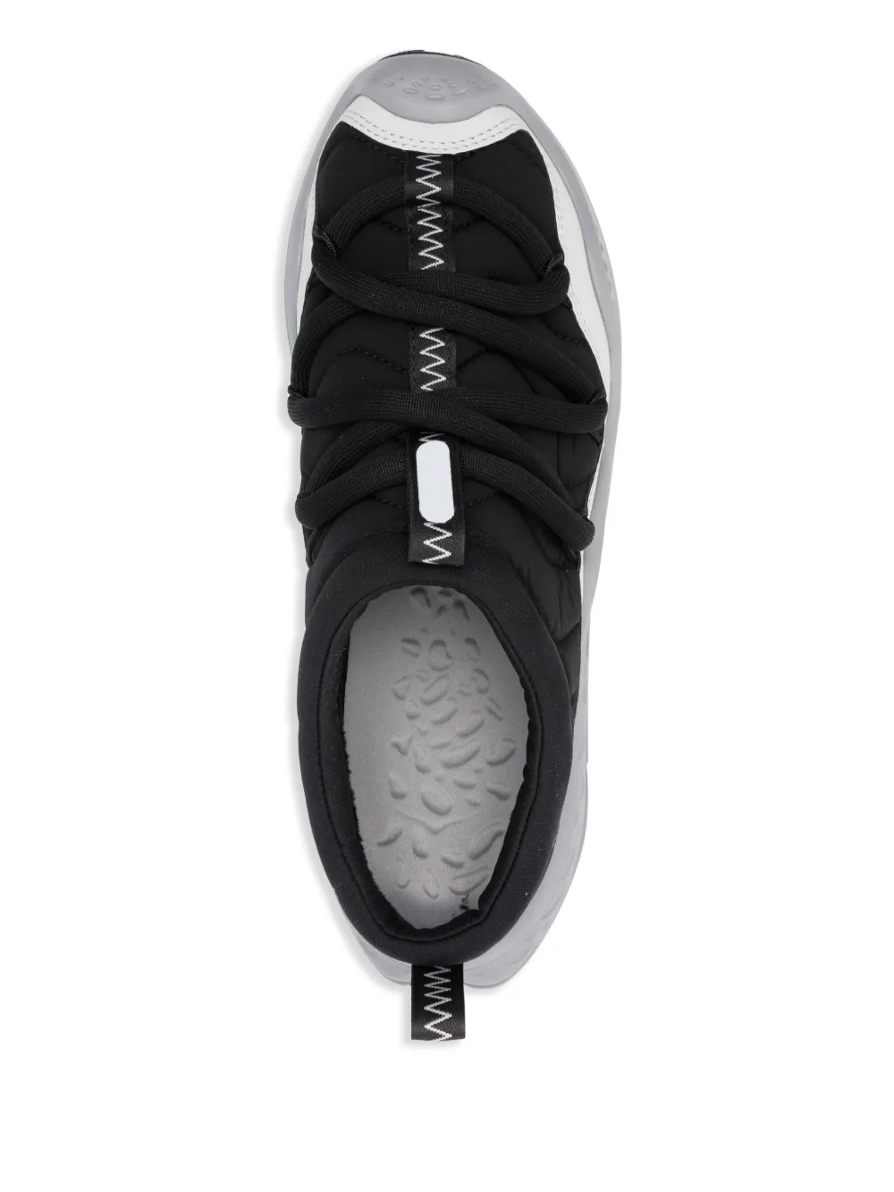 Black sneakers, up view