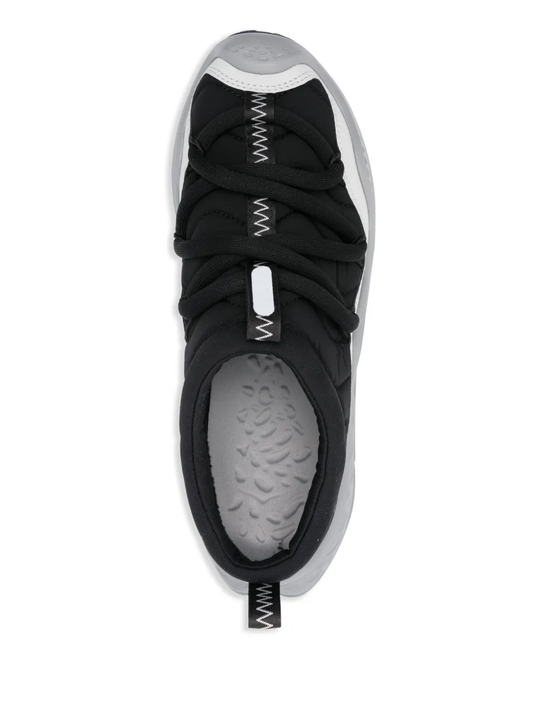 Black sneakers, up view