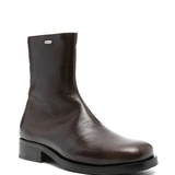 brown boots, side view