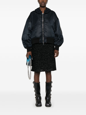 COMME DES GARCONS NOIR - Women Braided Collar Bomber Jacket