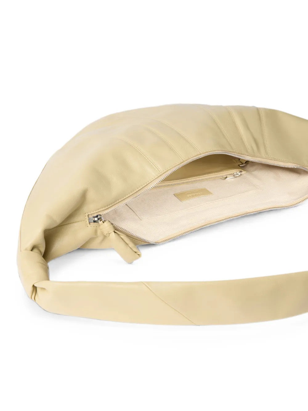 Tan bag, front view