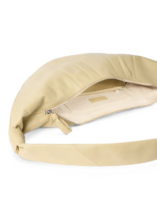 Tan bag, front view