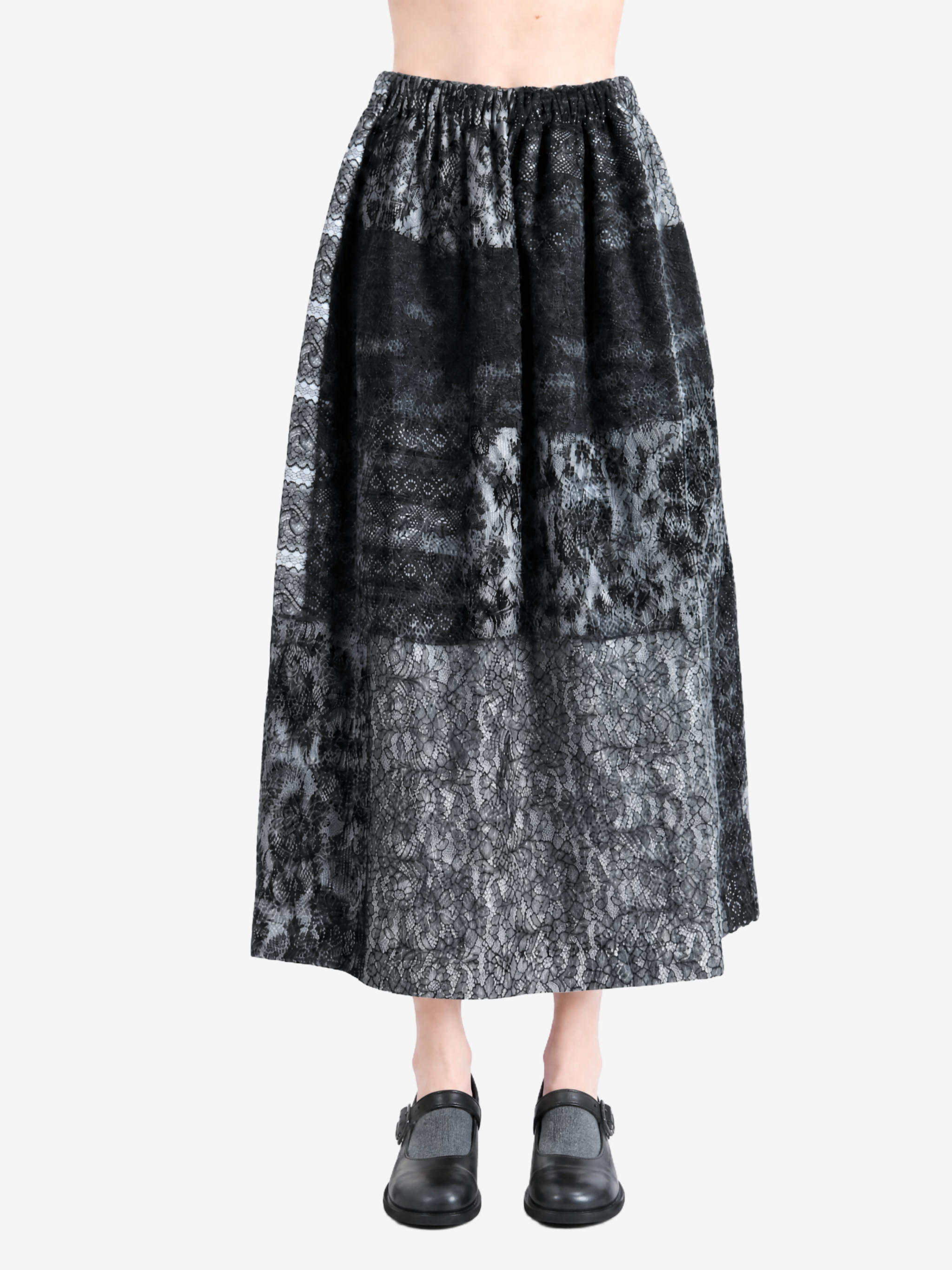 Black skirt, full body view