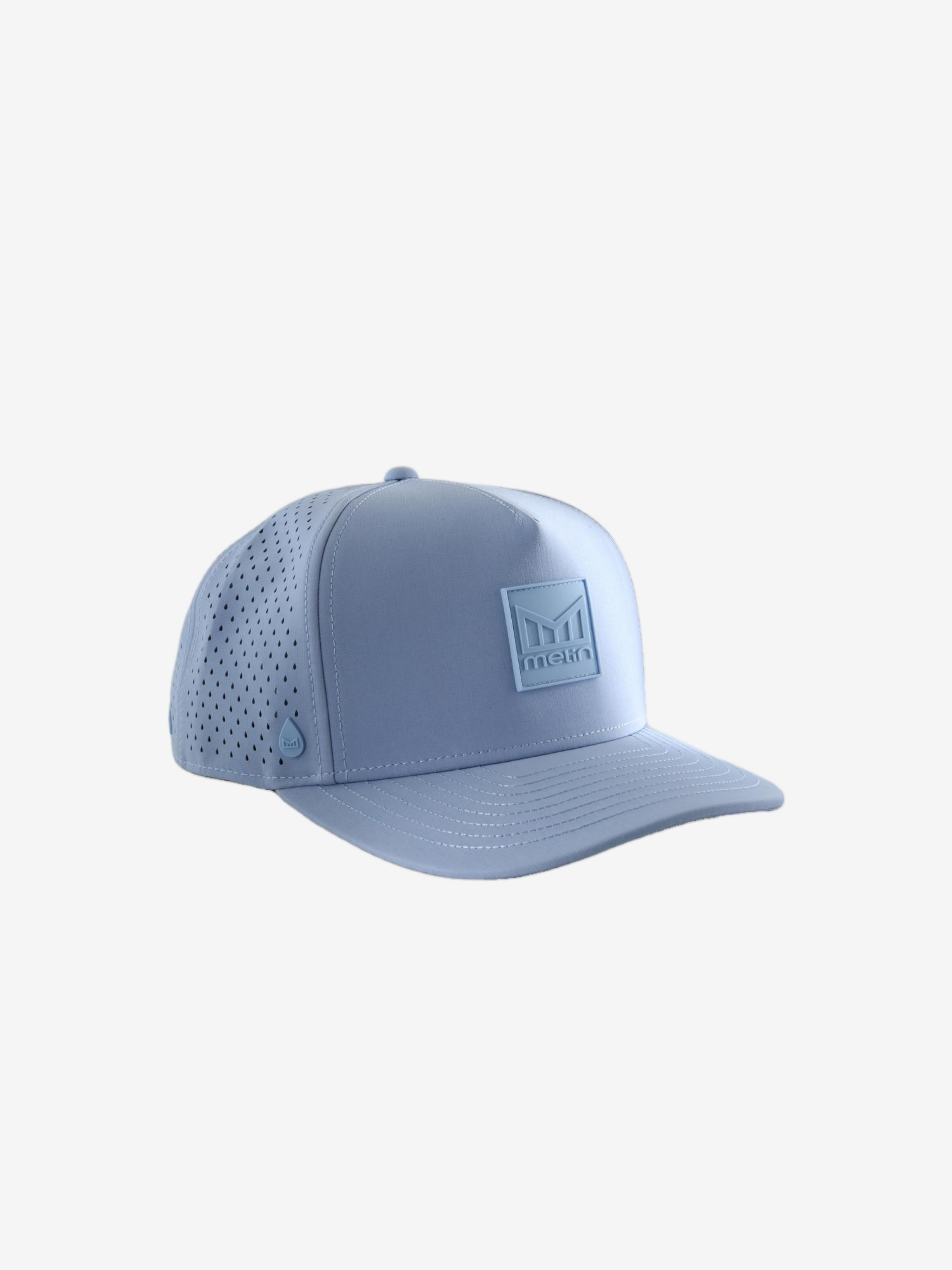 Blue hat, front view