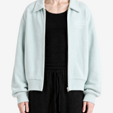 Green hoodie, full body view