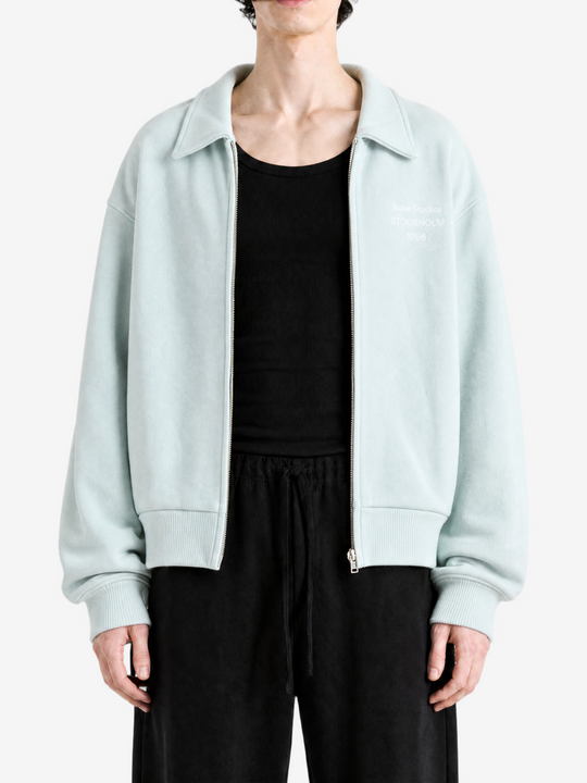 Green hoodie, full body view