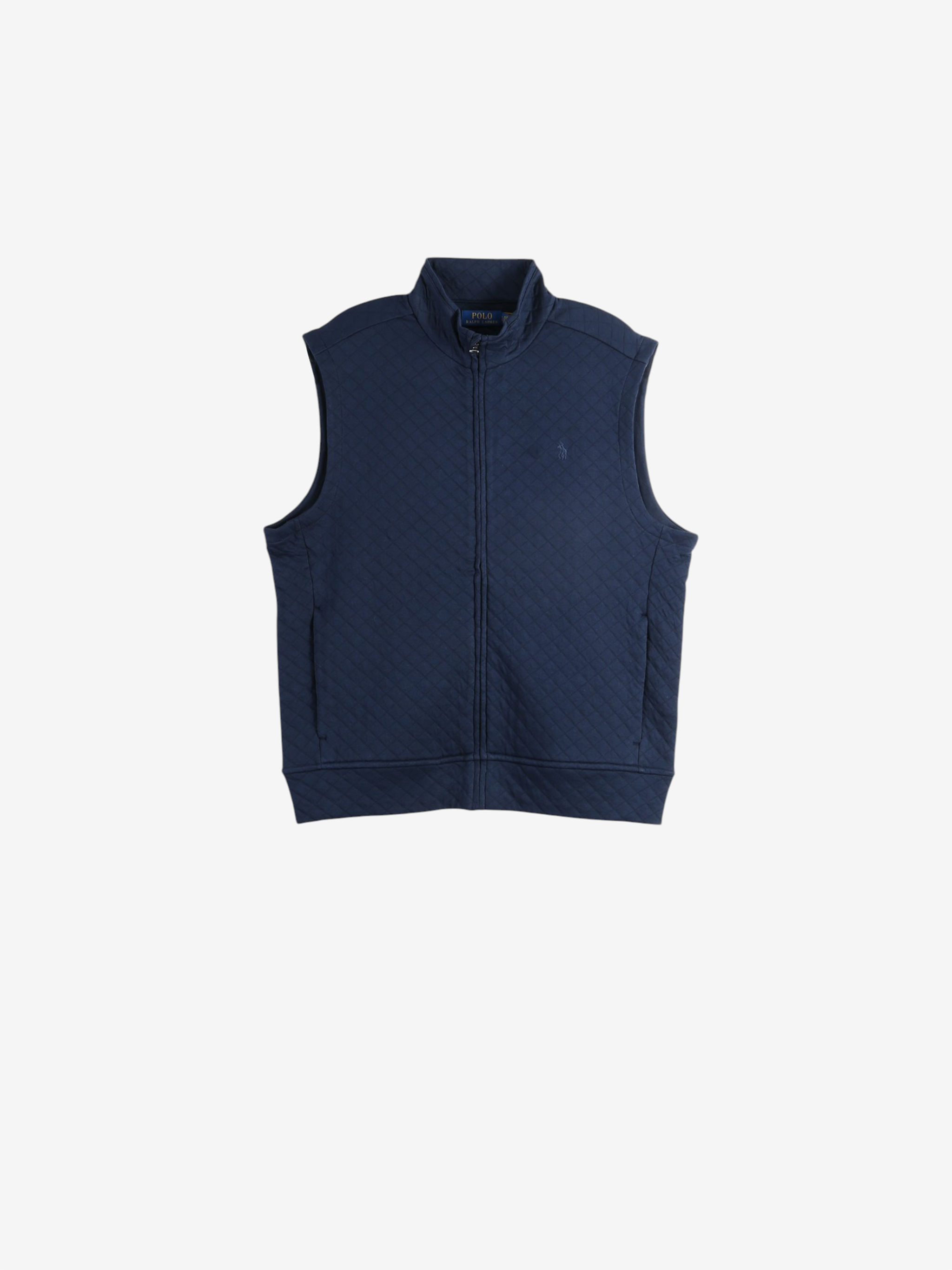 Navy jacket, front view