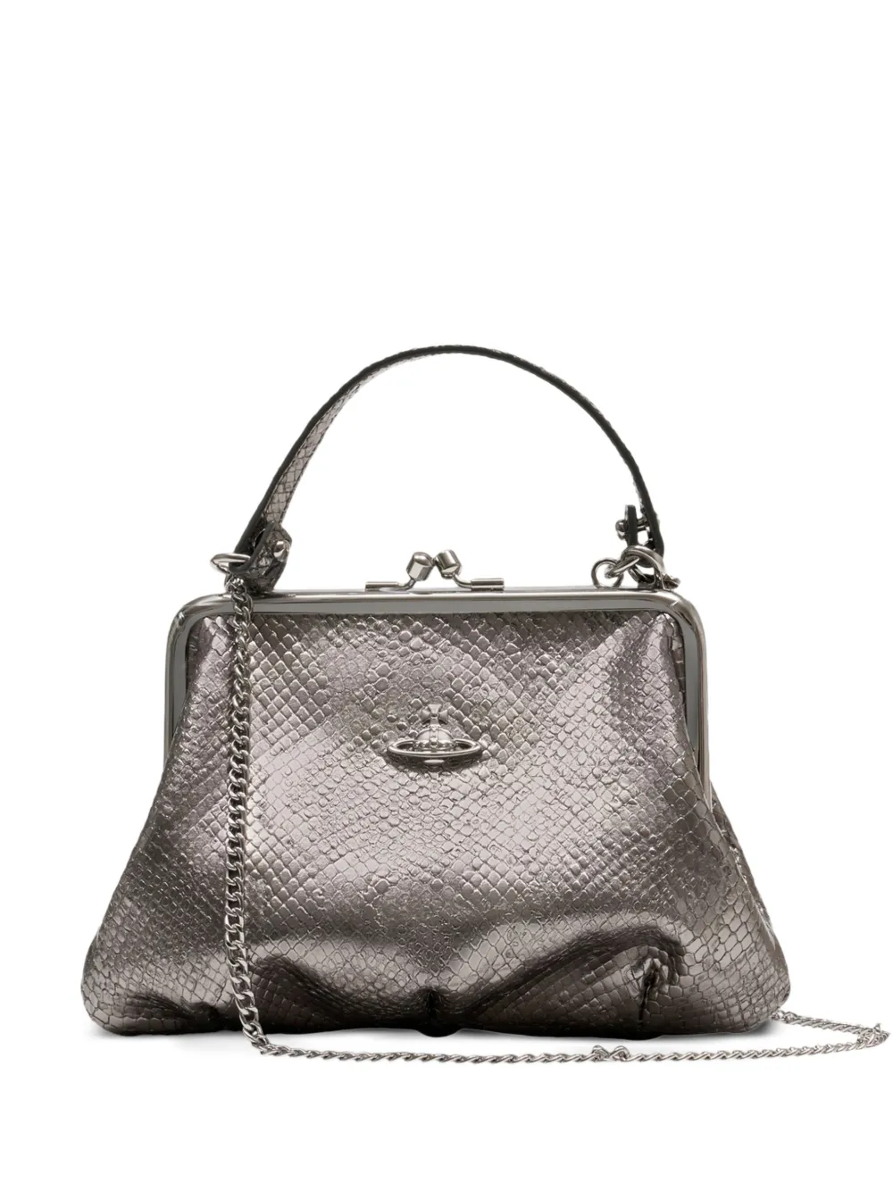 Tan bag, front view