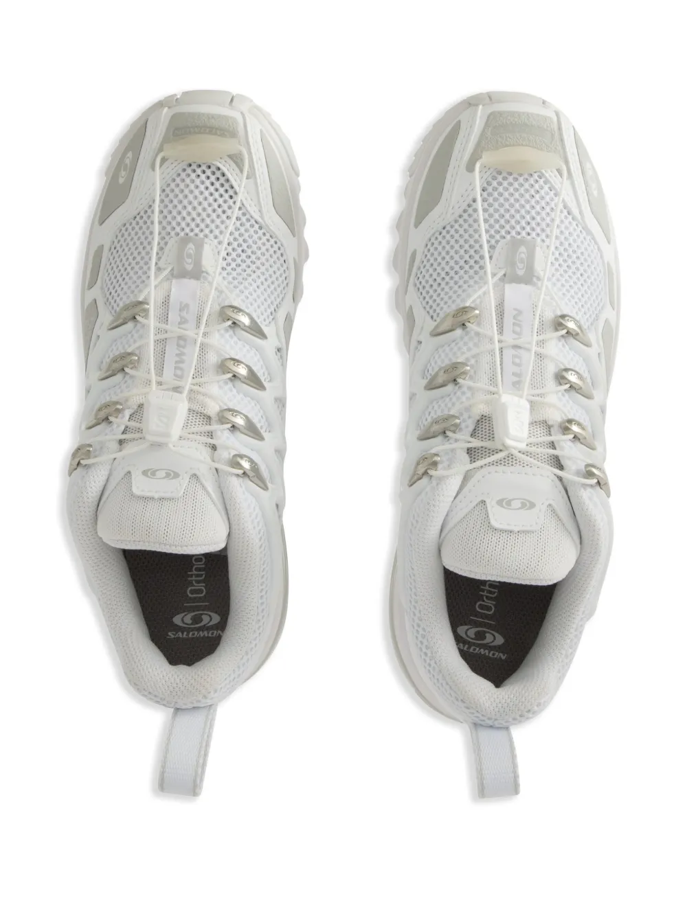 White sneakers, top view