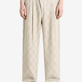Tan pants, full body view