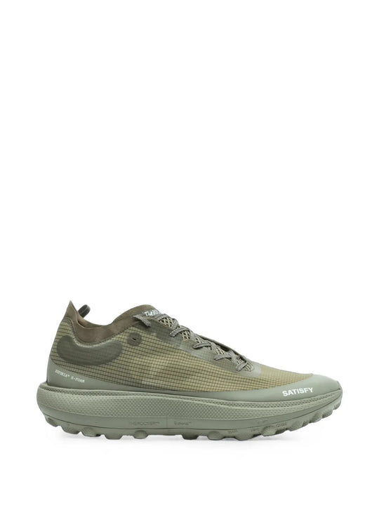 Green shoes, side view