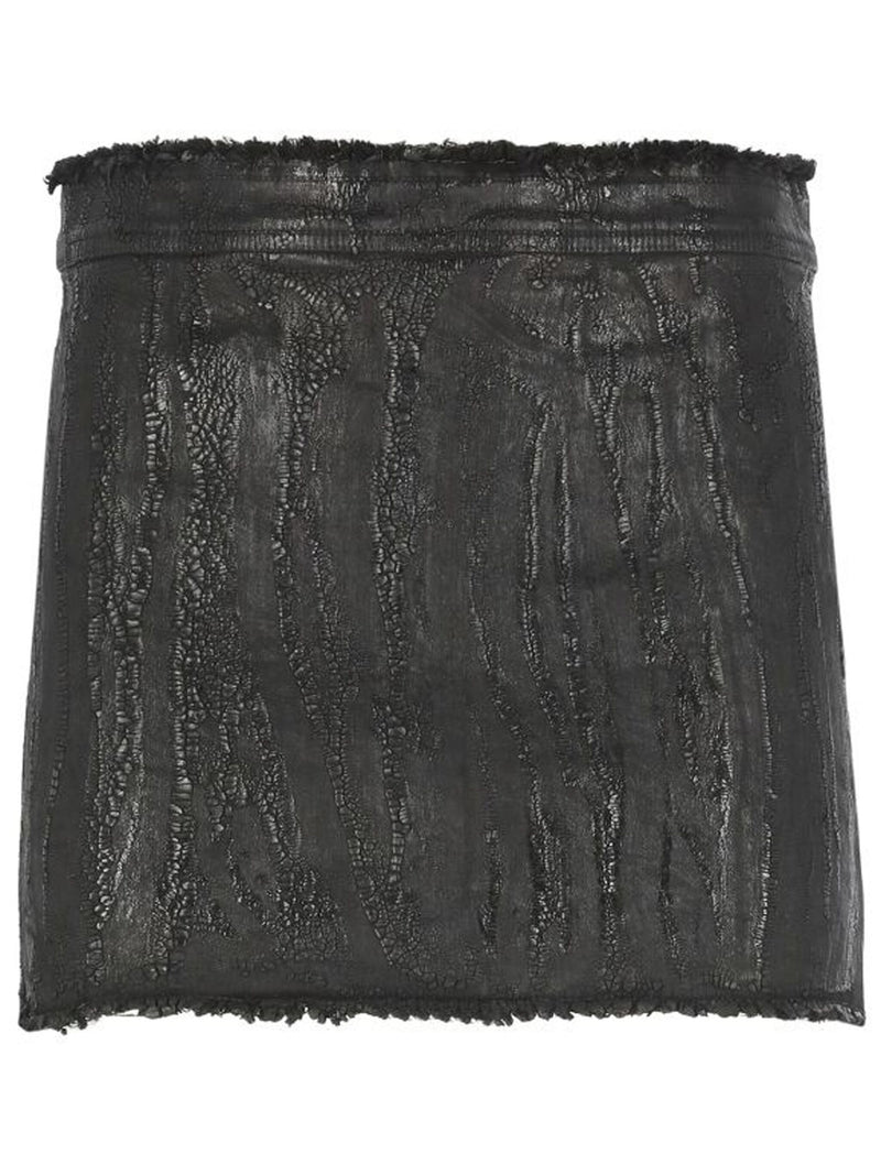 RICK OWENS - Women Mini Denim Skirt