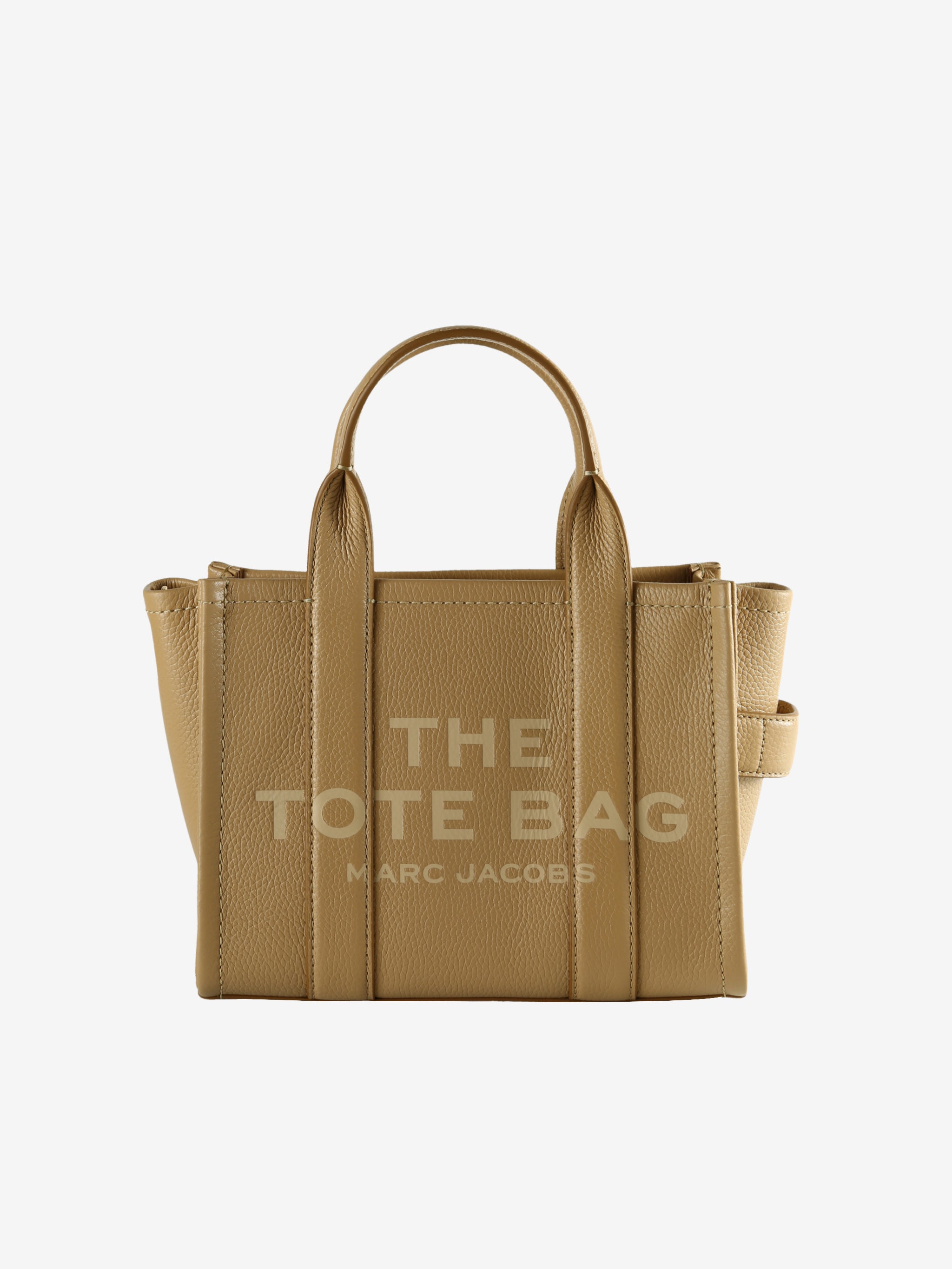 Tan bag, front view