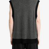 Grey knitwear, full body view