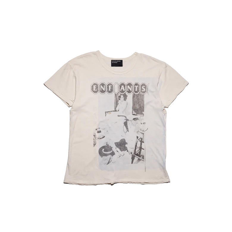 Tan t-shirt, front view