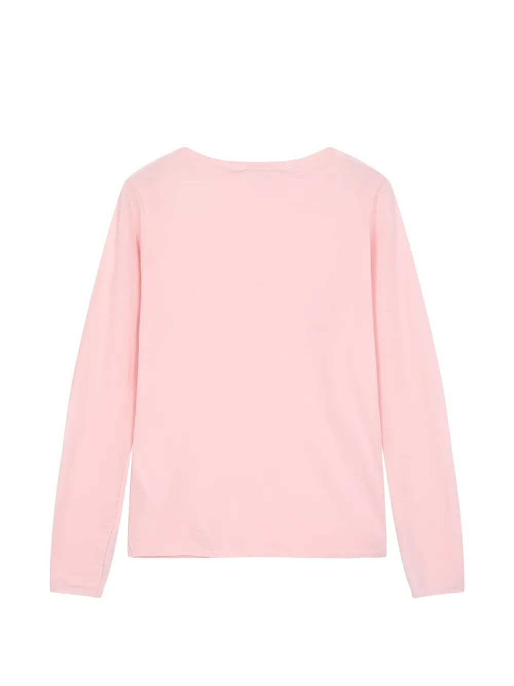Pink knitwear, back view