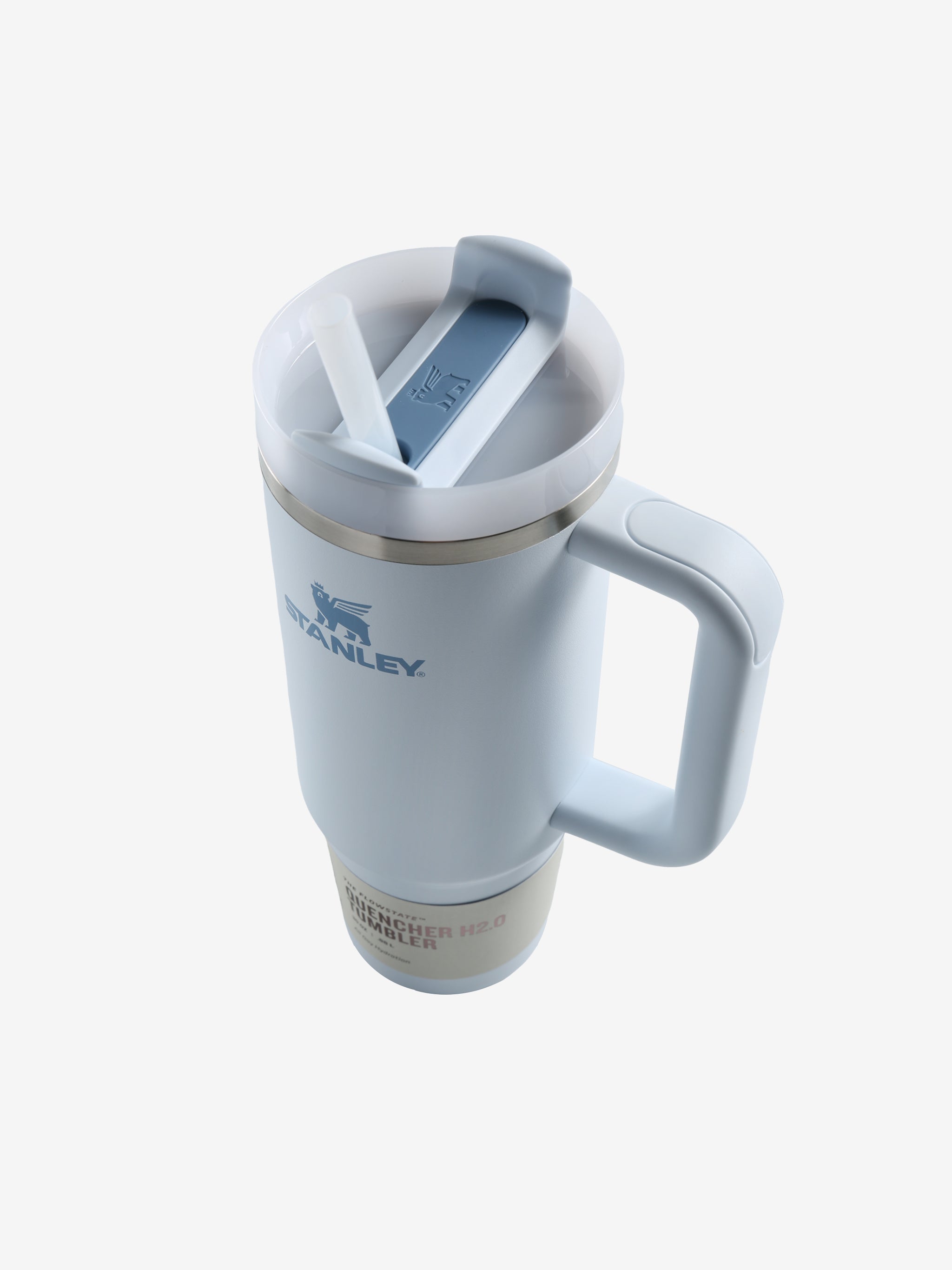 Blue tumbler,top view