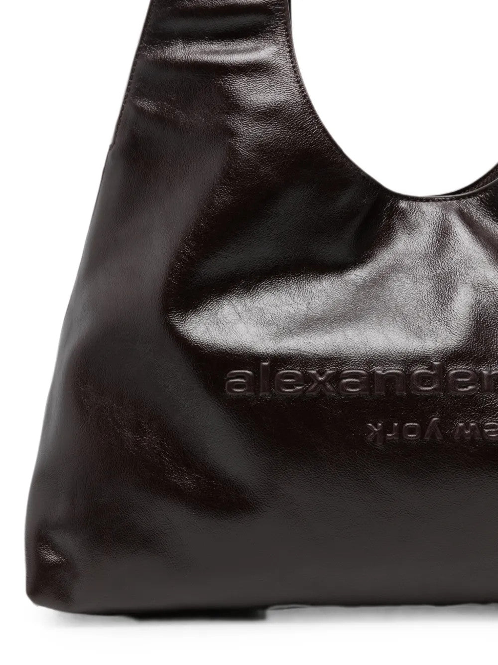 Burgundy bag, front view
