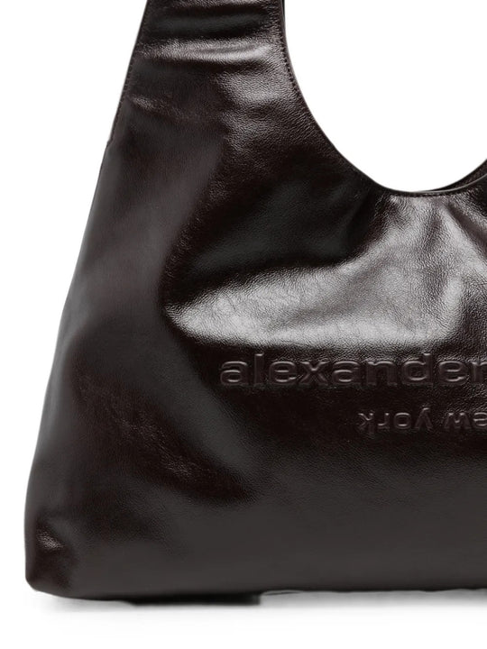 Burgundy bag, front view