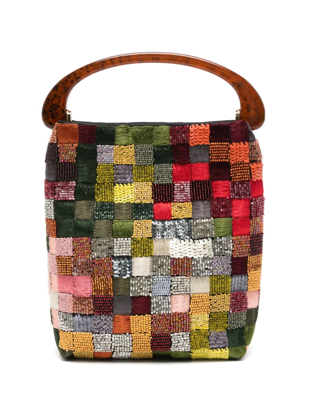 Green bag, front view