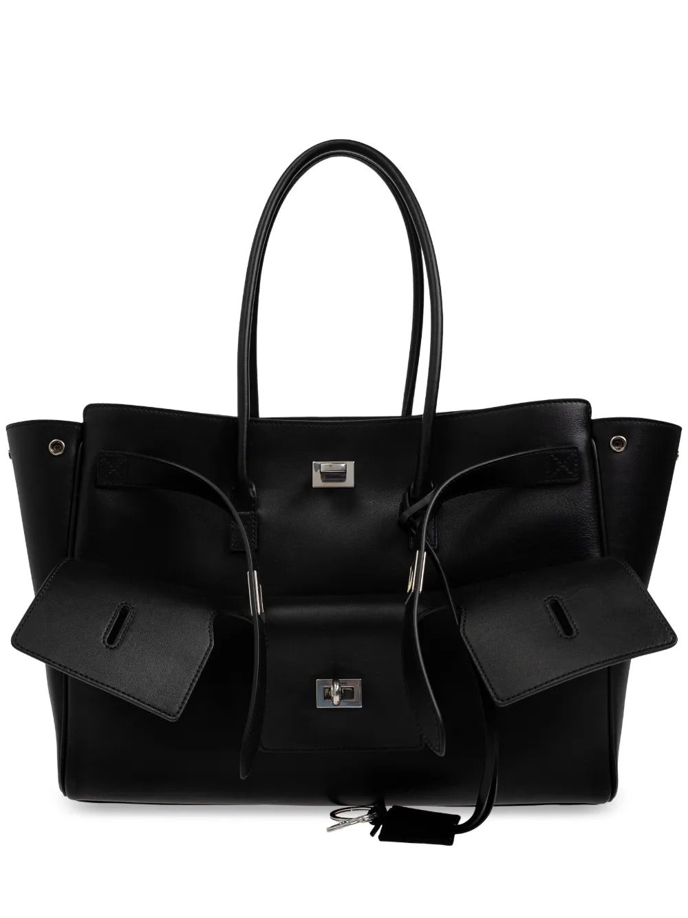 Black bags, front view