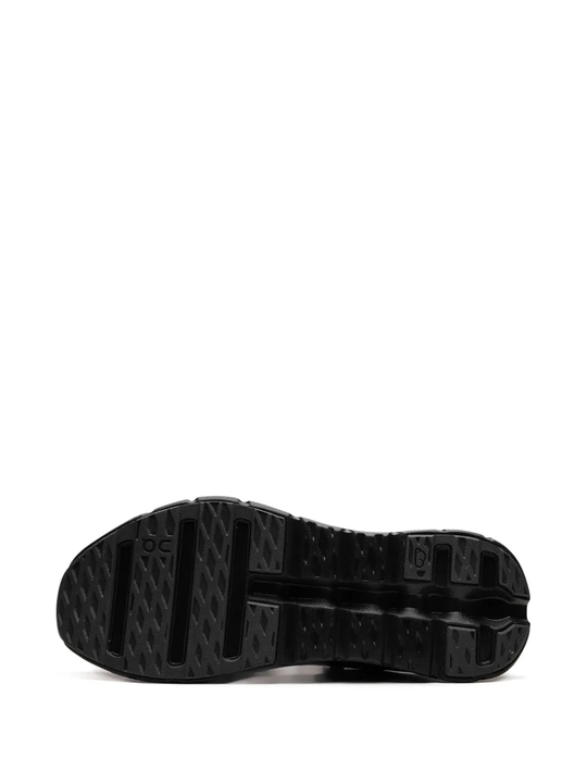 Black shoe, bottom view