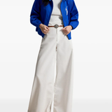 Blue jacket, full body view