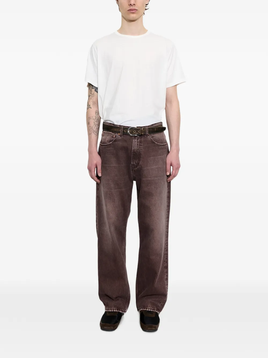 Brown pants, full body view