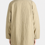 Tan jacket, full body view