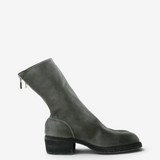 Grey boots, front view