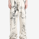HELLSTAR - Unisex Graffiti Mirror Face Sweatpants