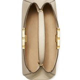 Tan bag, front view