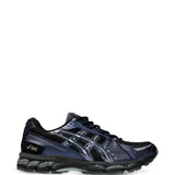 Navy shoes, front view