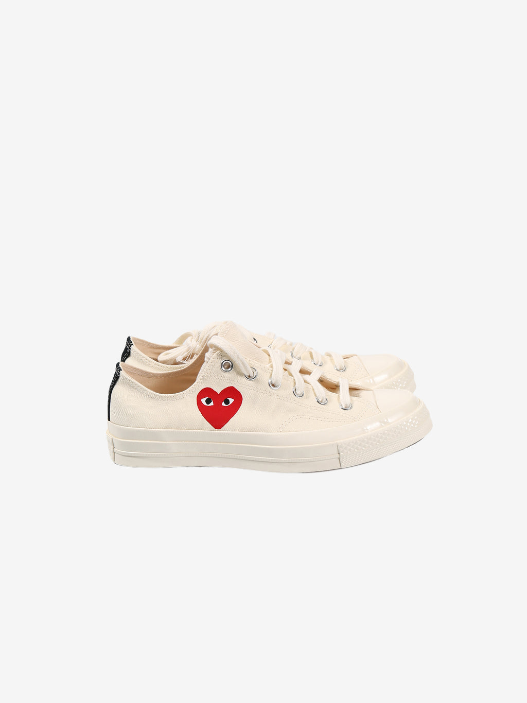 COMME DES GARCONS PLAY X CONVERSE - Chuck Taylor 70 Small Red Heart Low Top Sneakers