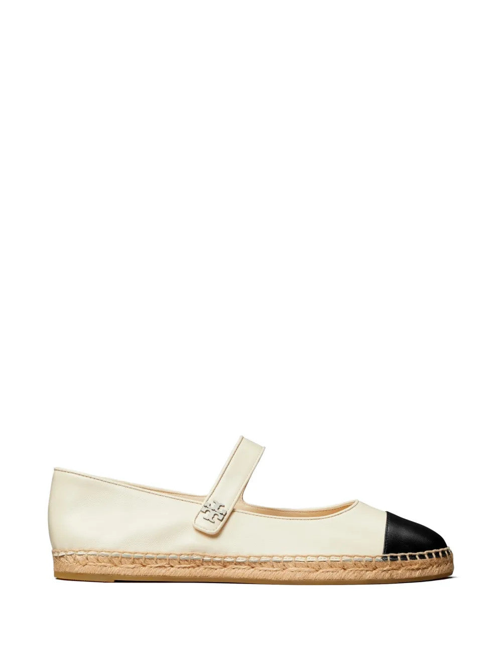 Tan shoes, side view