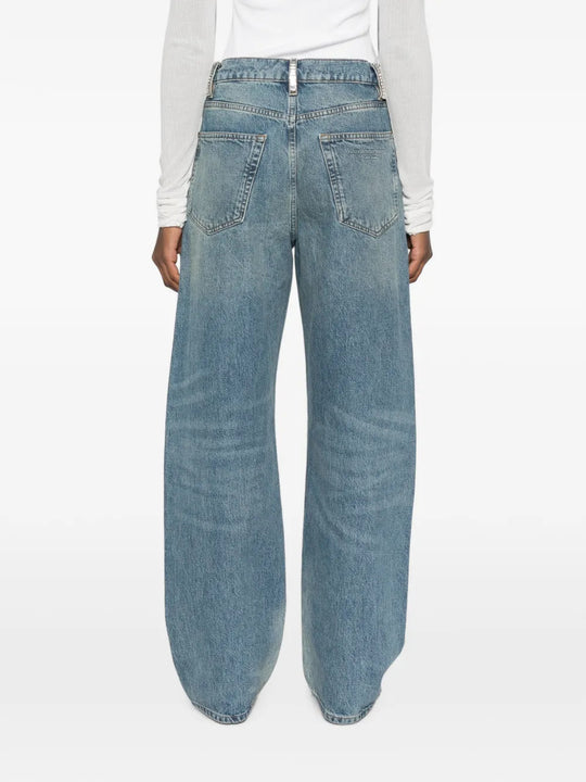 Blue jeans, full body view